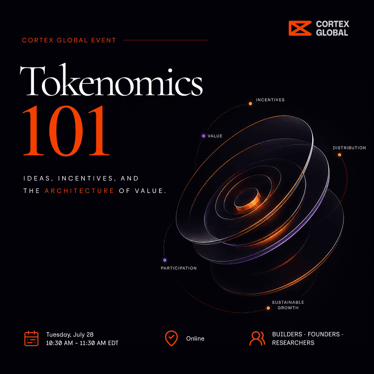 Tokenomics 101 poster for July 28, 2026